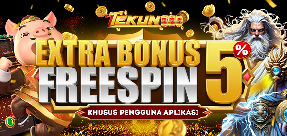 EXTRA BONUS FREESPIN 5% KHUSUS PENGGUNA APLIKASI